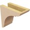 Ekena Millwork 4"W x 8"D x 8"H Classic Olympic Rough Cedar Woodgrain TimberThane Corbel, Primed Tan CORUR04X08X08OLYRCPR - alternate 2